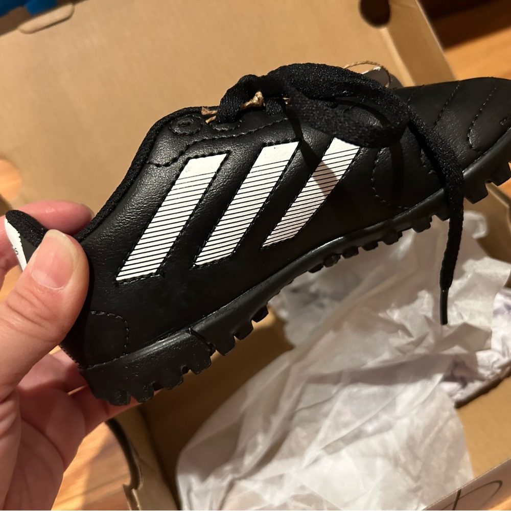 Adidas Kids Black and White Sneakers